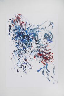 Rumba, 2022 Acrylic and emulsion on paper